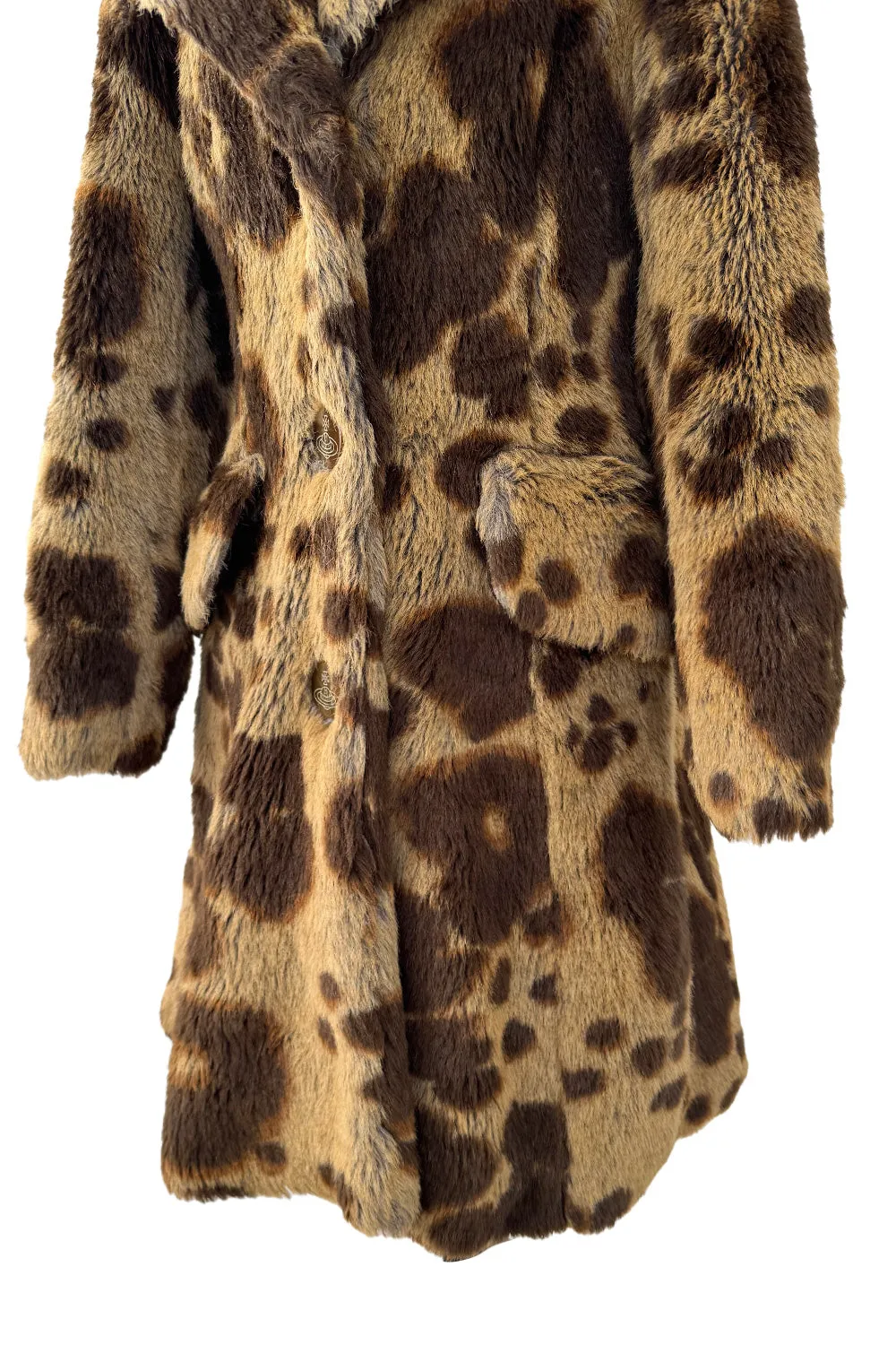 2000s Vivienne Westwood Red Label Faux Fur Reissue Leopard Jacket