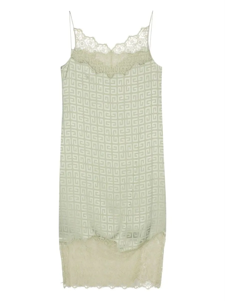 4G-JACQUARD MIDI SLIP DRESS