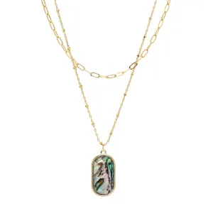 Abalone 2 Layer Necklace