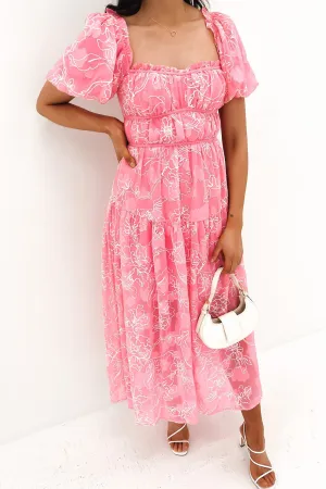 Alizah Maxi Dress Pink