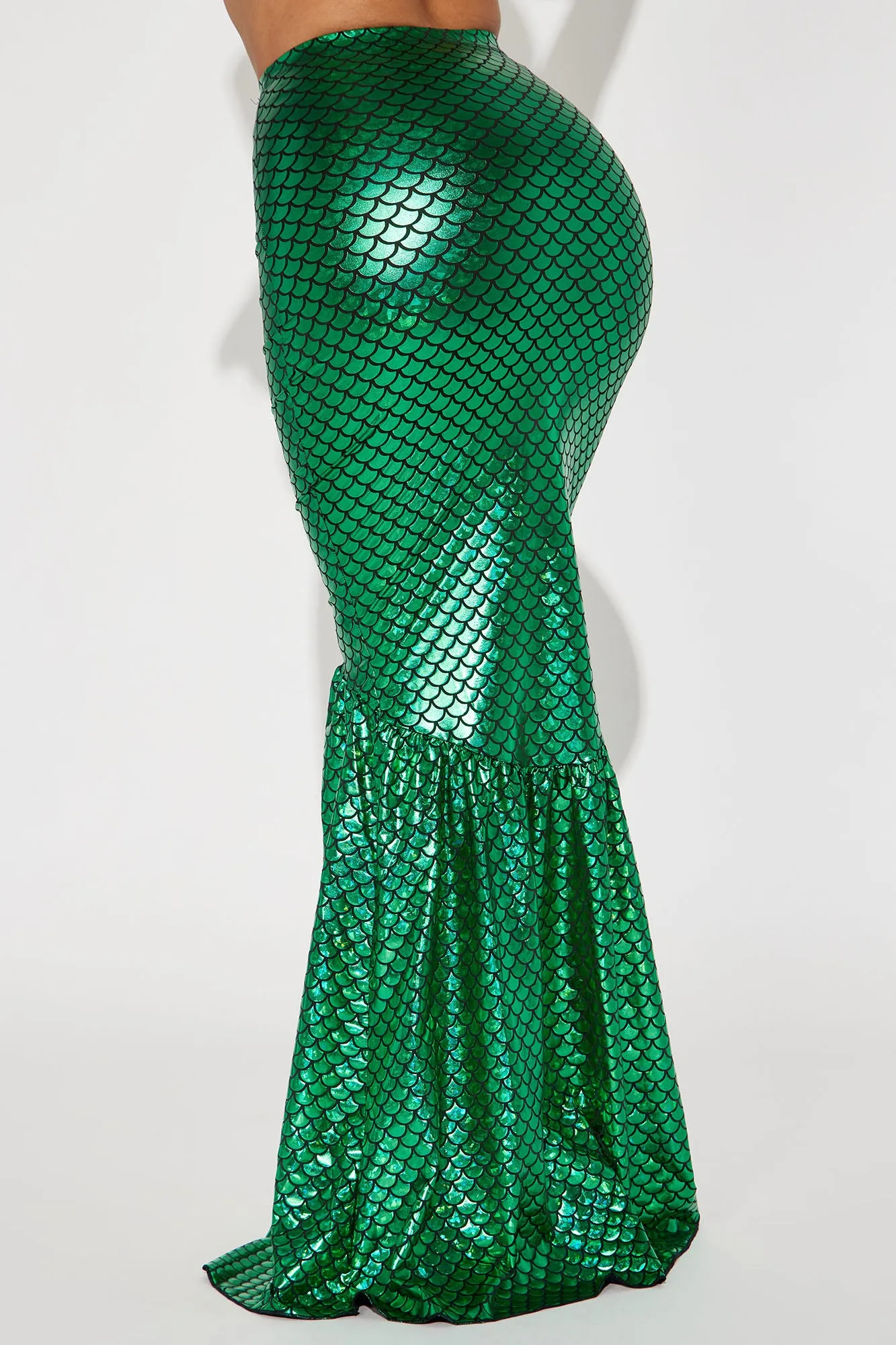 Beautiful Sea Creature Mermaid Skirt Costume Starter - Green