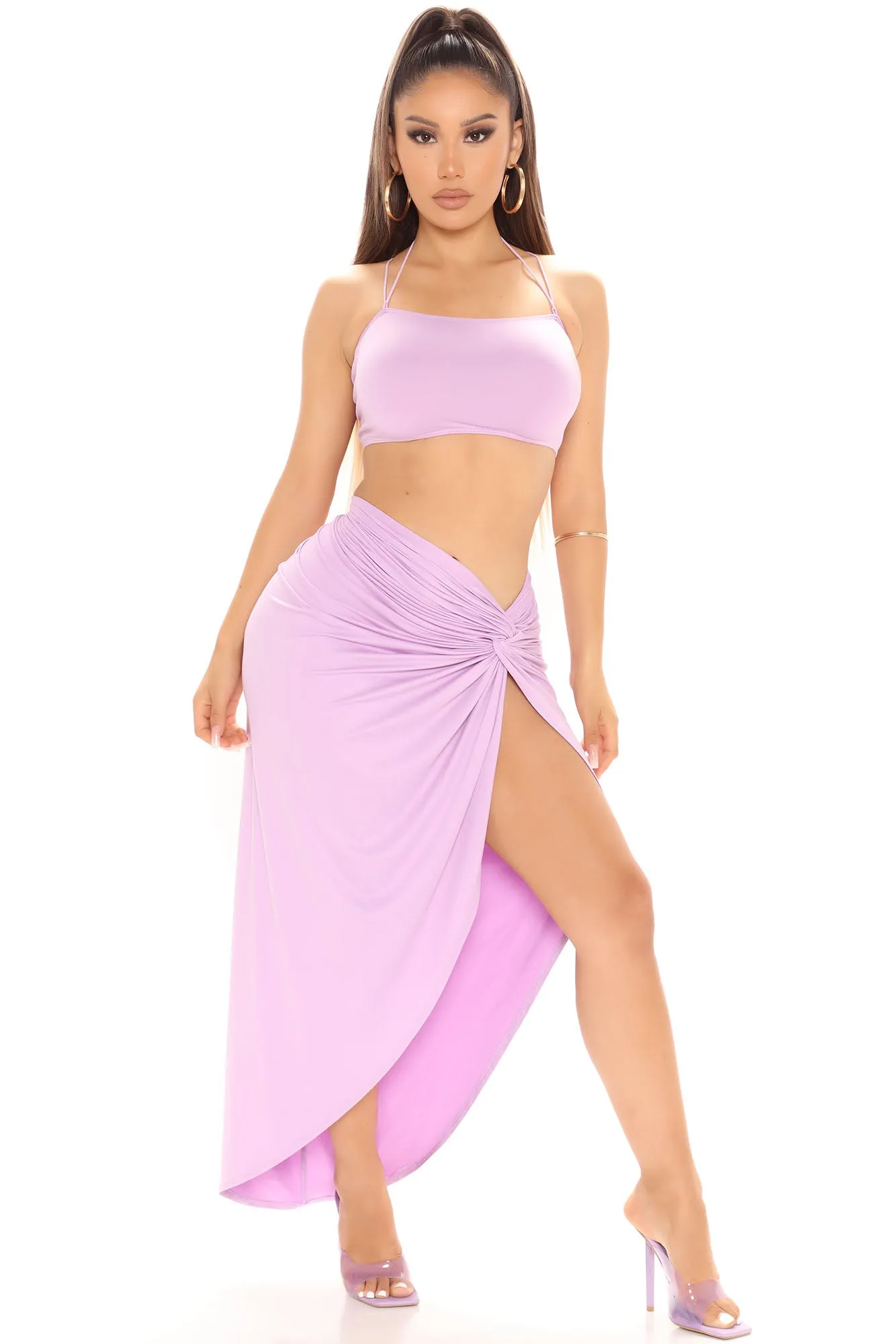 Bermuda Babe Skirt Set - Lavender