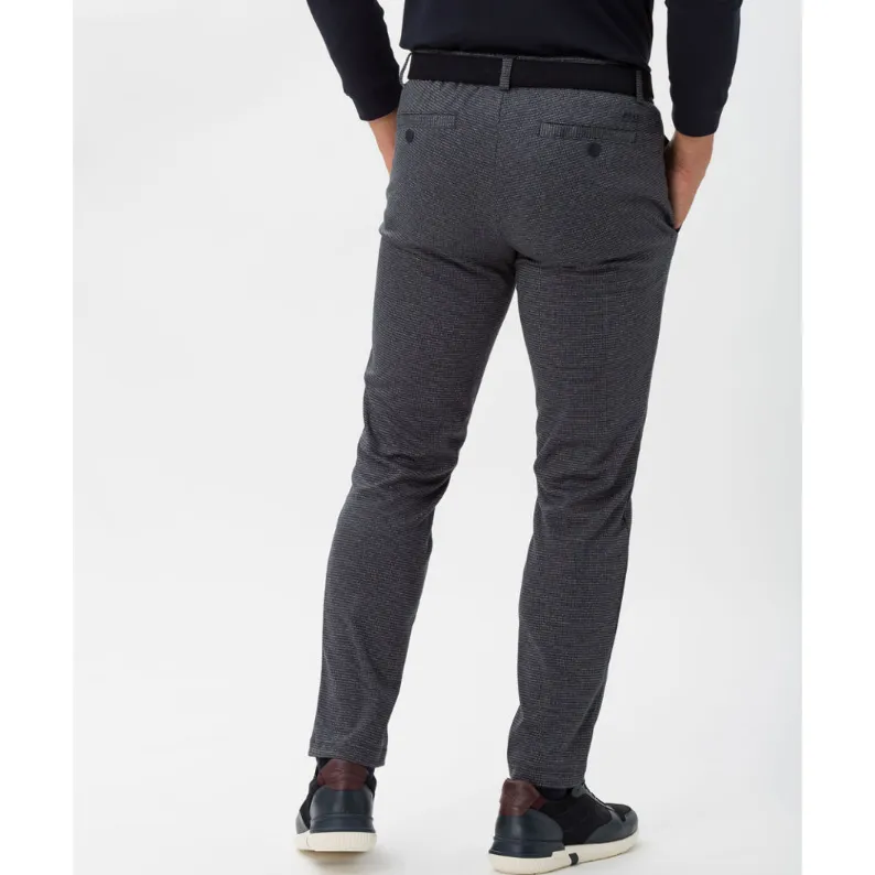 Brax Winter Trousers In Stretch Jersey Knit 85-5304 Lounge Flex - Midnight Blue