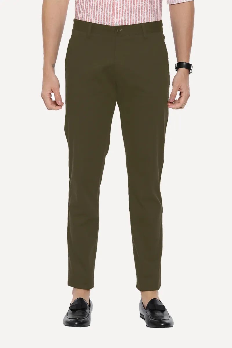 Bronx Chinos - Army Green Trouser For Men | Ariser