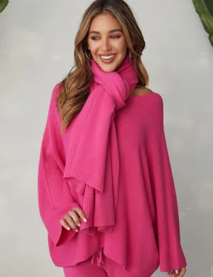 Chunky Scarf, Fuchsia