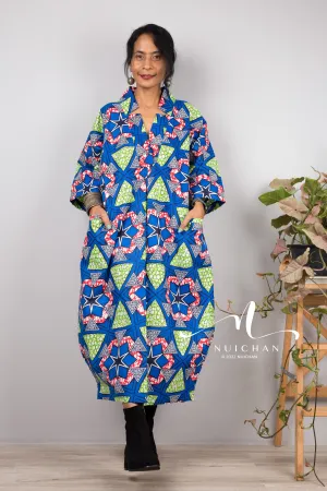 Cotton Ankara Kaftan dress