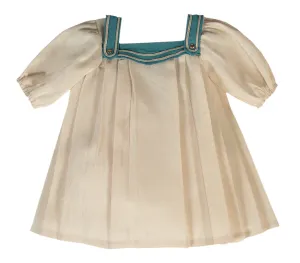 Cream Twill Sailor Dress With Undergarments