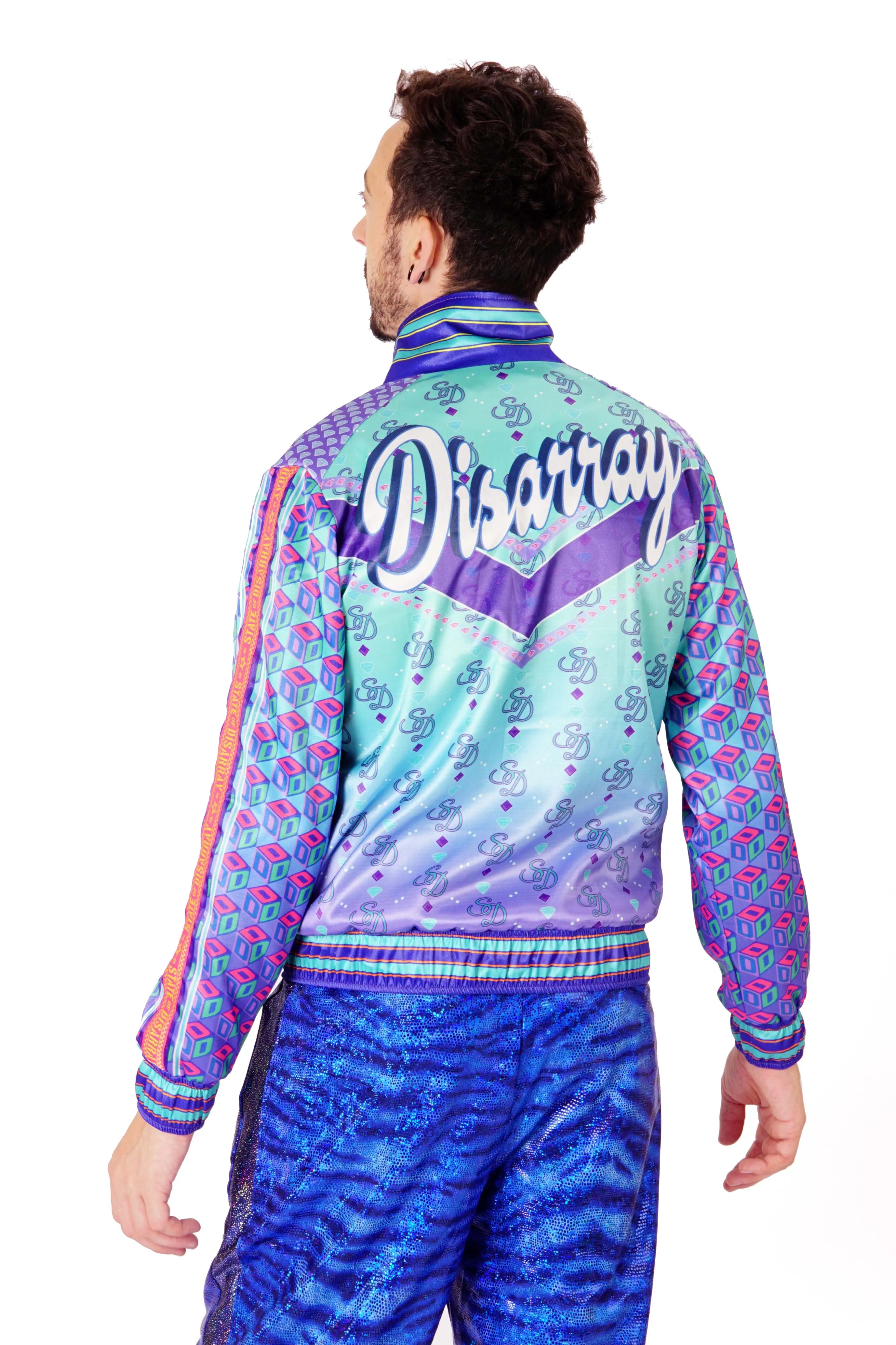 Crystal Mint (Last 1 Size M) Danny Disarray | Deluxe Printed Jacket | Unisex