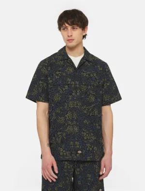 DICKIES - Saltville Short Sleeve Shirt - Blue/brown