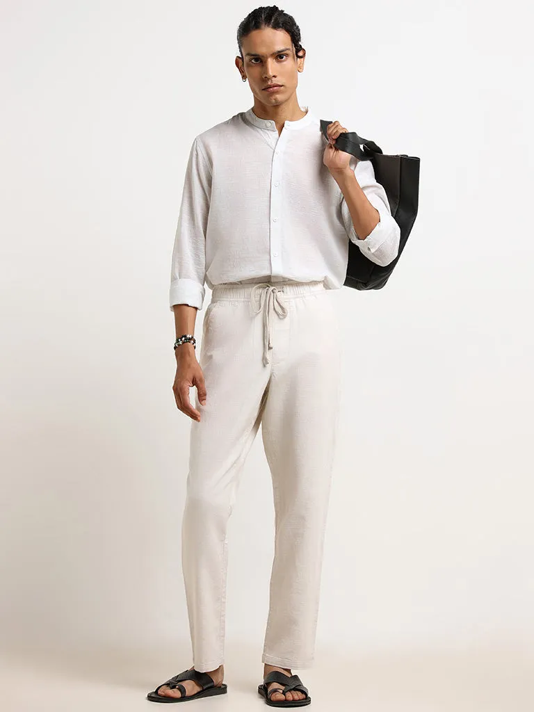 ETA Off-White Cotton Resort-Fit Chinos