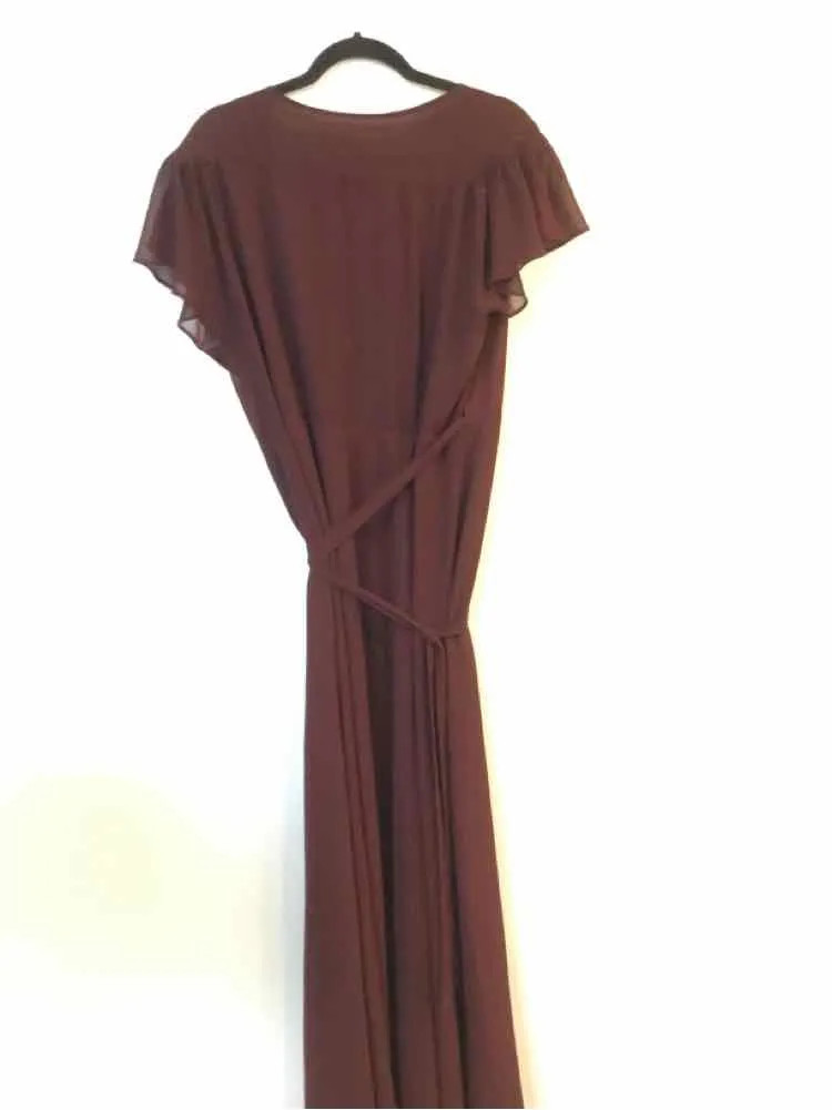 Eva Mendes Size 14 Plum Wrap Around Fancy Dress