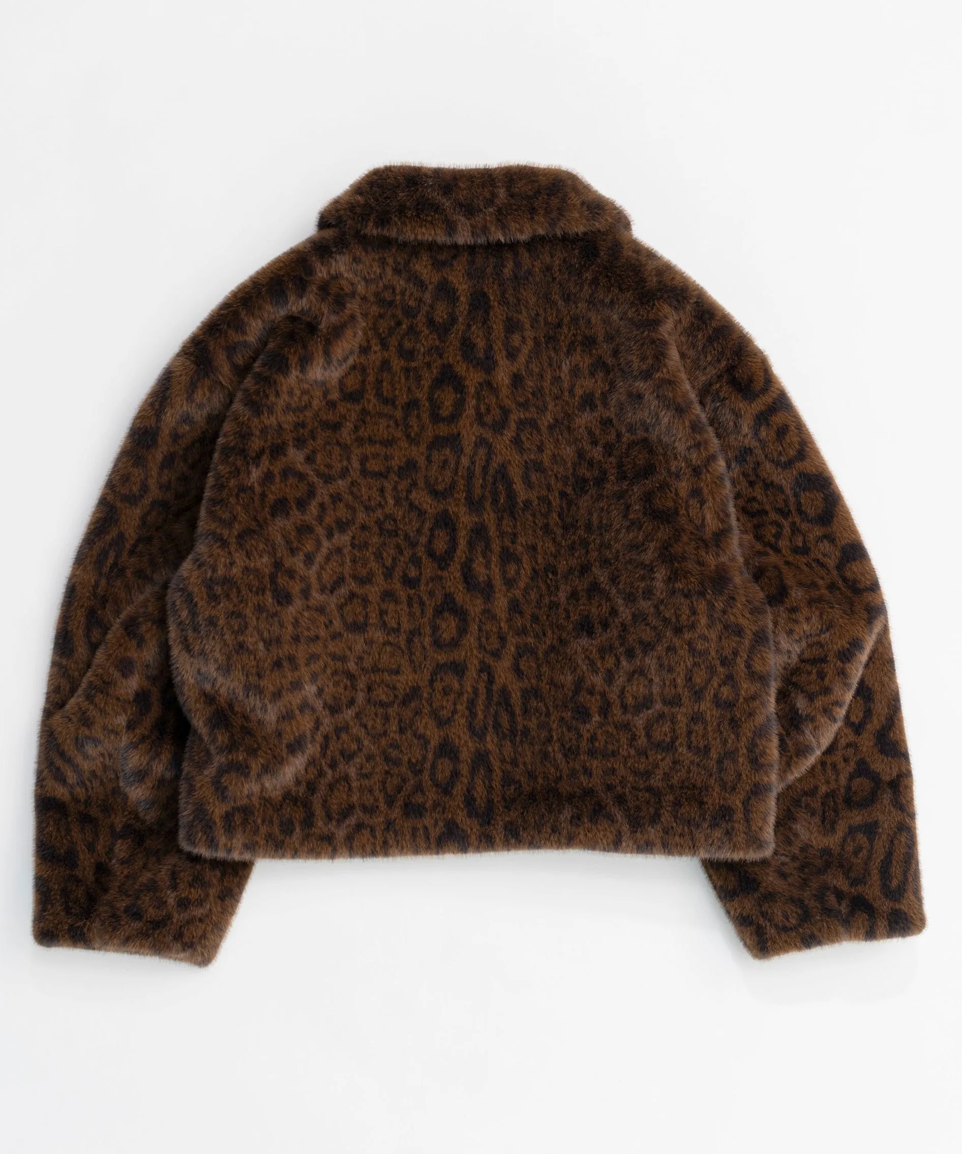 Faux Fur Leopard Coat