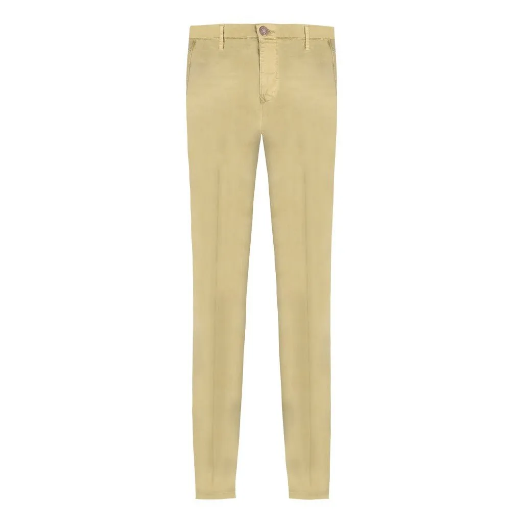 FRADI Satin Cotton Stretch Chino MILITARY GREEN REG