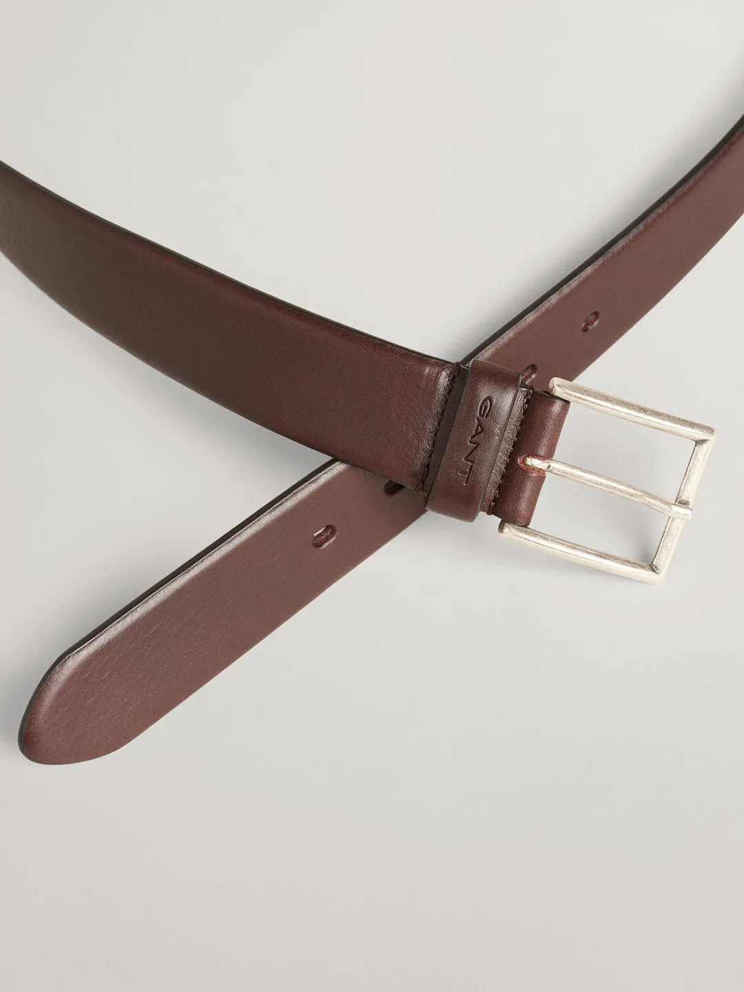 Gant Men Tang Closure Slim Leather Belt