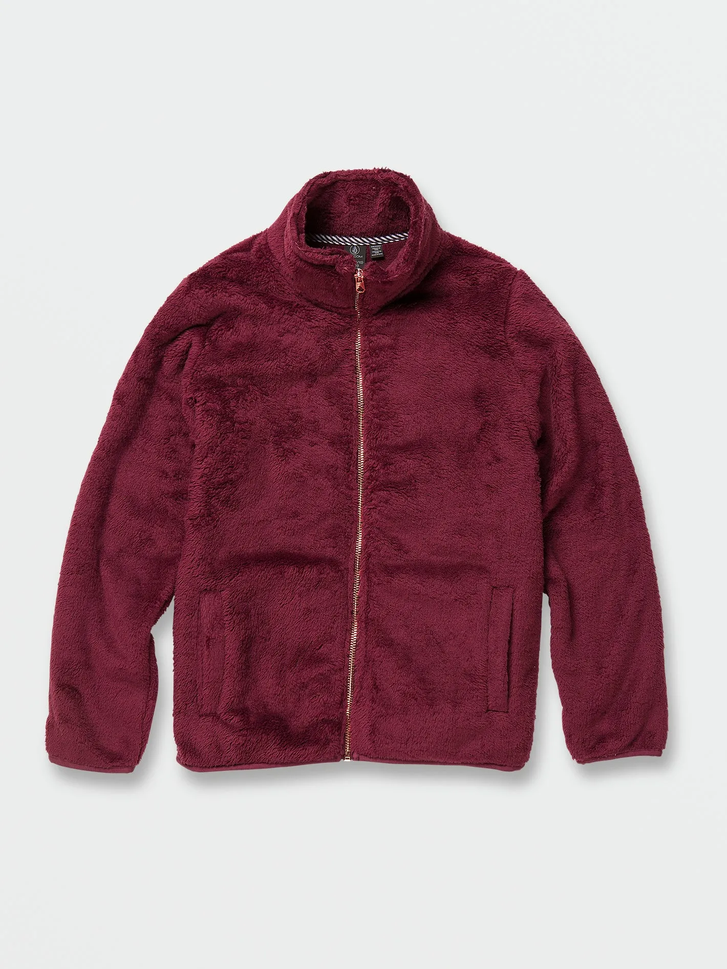 Girls Pheelin Phuzzy Zip Up Jacket - Burgundy