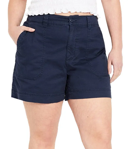 High-Waisted OGC Utility Chino Shorts for Women -- 5-inch inseam In The Navy