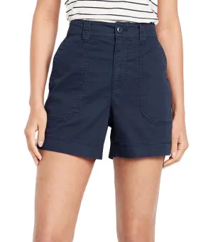 High-Waisted OGC Utility Chino Shorts for Women -- 5-inch inseam In The Navy