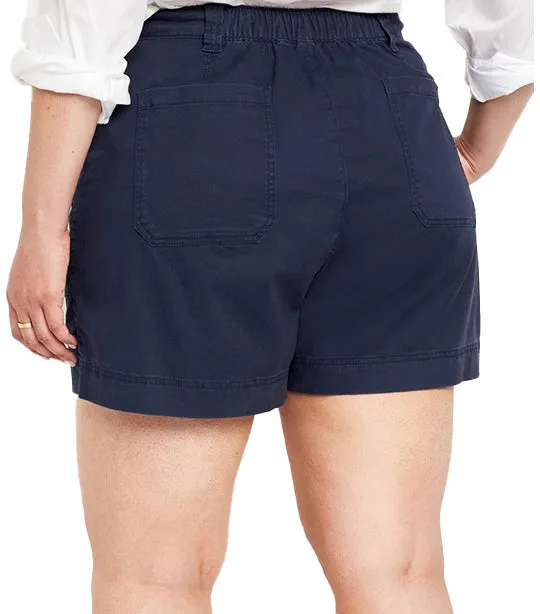 High-Waisted OGC Utility Chino Shorts for Women -- 5-inch inseam In The Navy