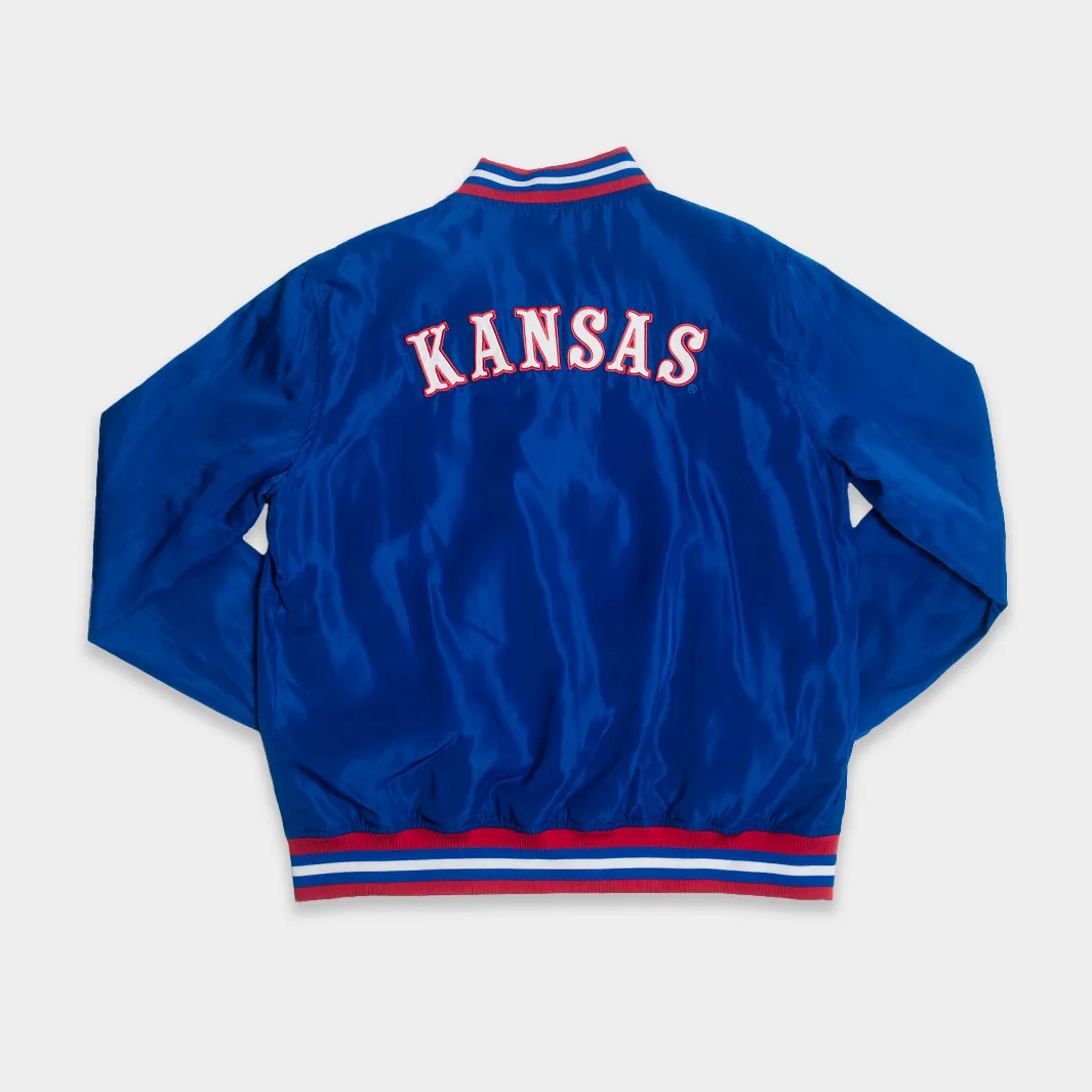 Kansas Jayhawks Retro Circus Font Bomber Jacket