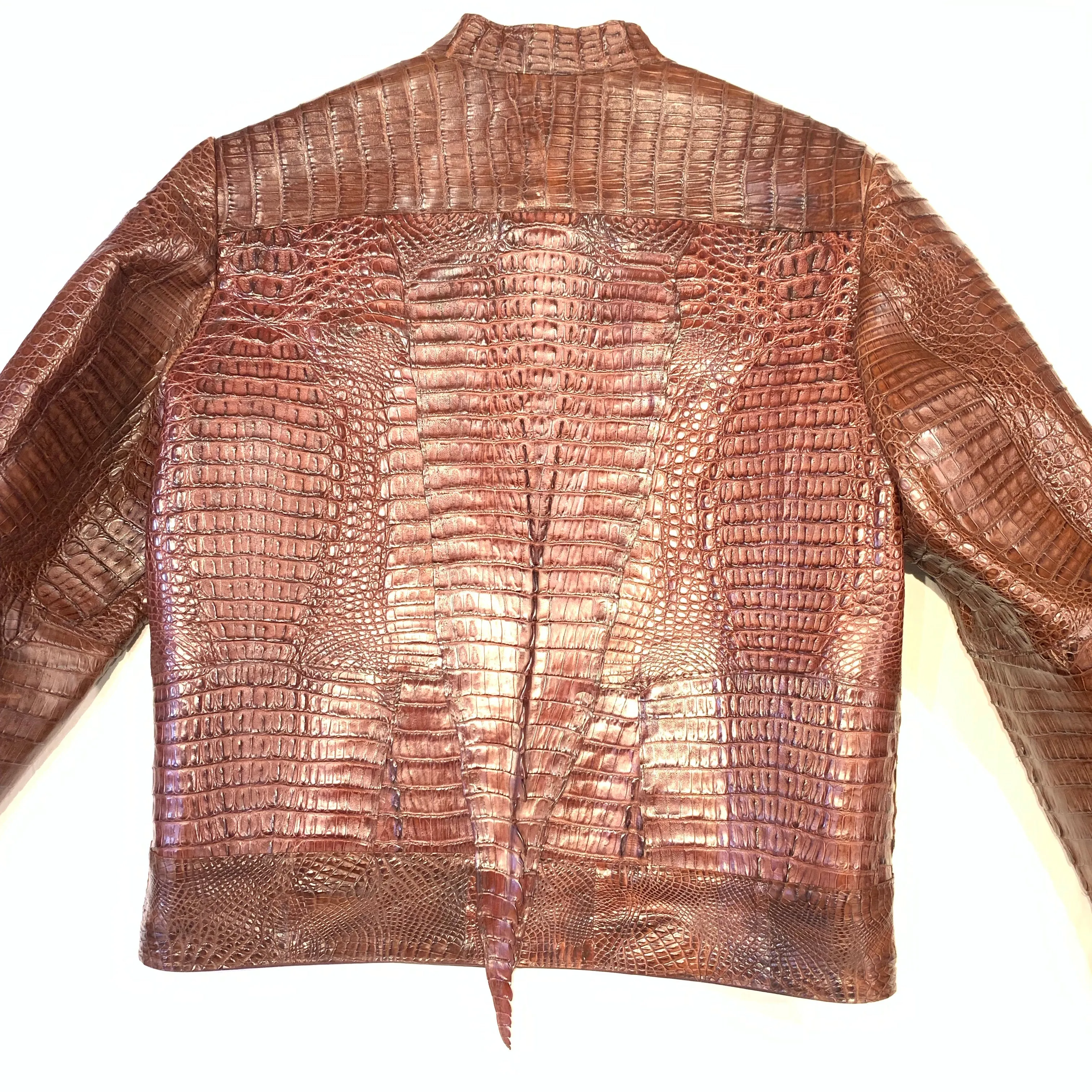 Kashani Chocolate Full All Over Crocodile Jacket