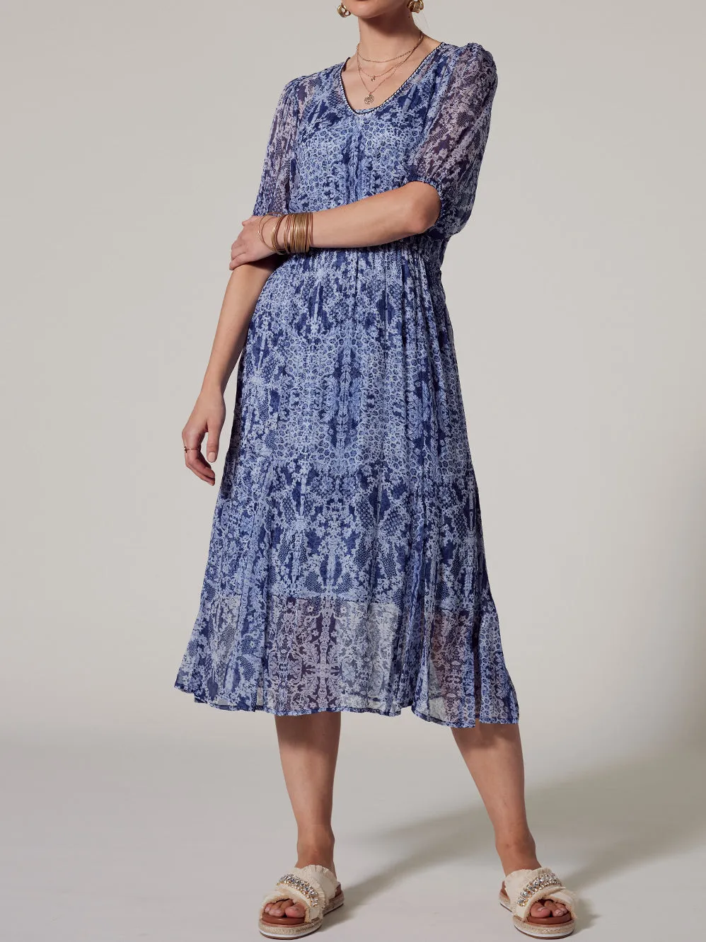 LOOBIE'S STORY AREZZO MIDI DRESS