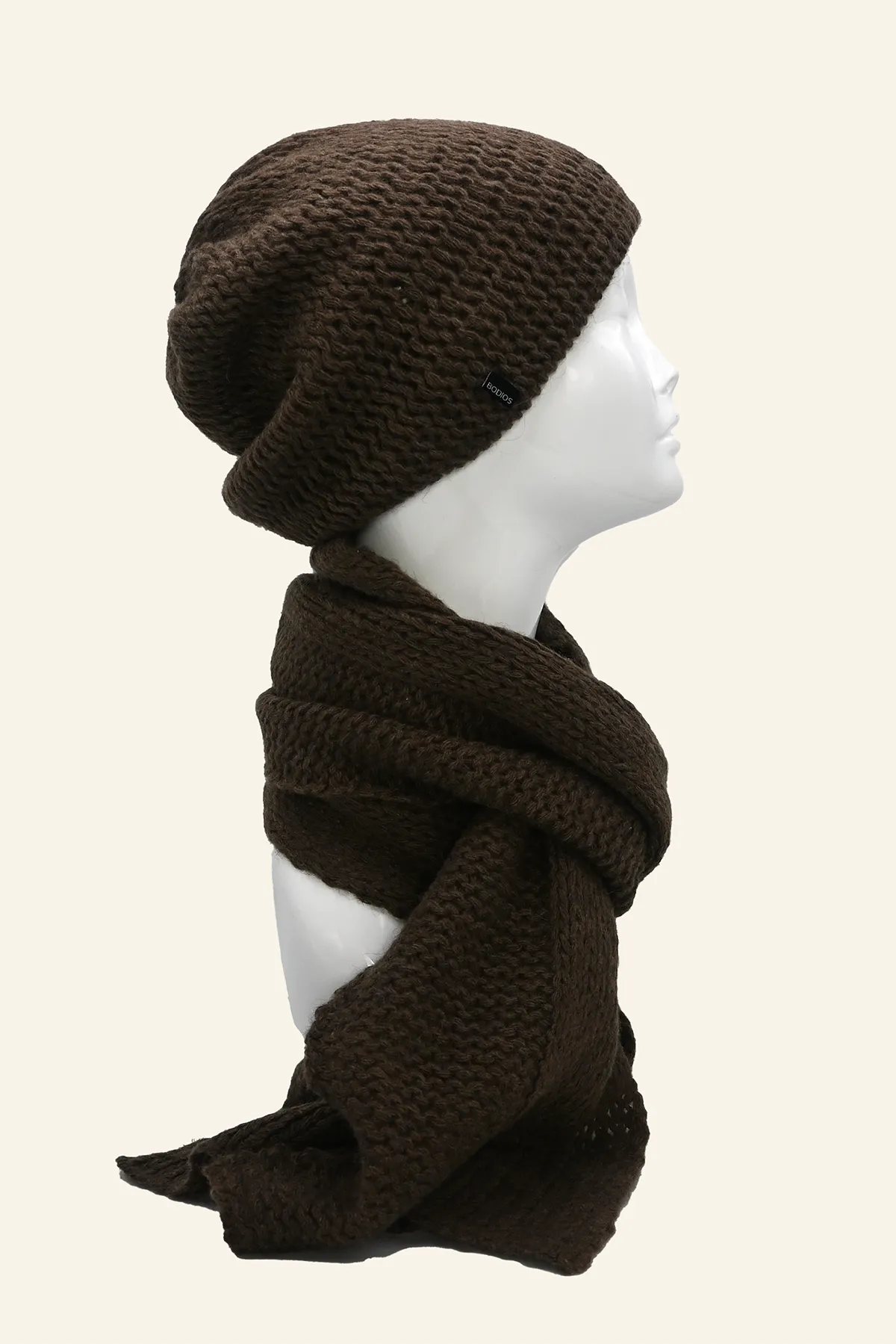 Loose Knit Double Layer Yak Down Scarf