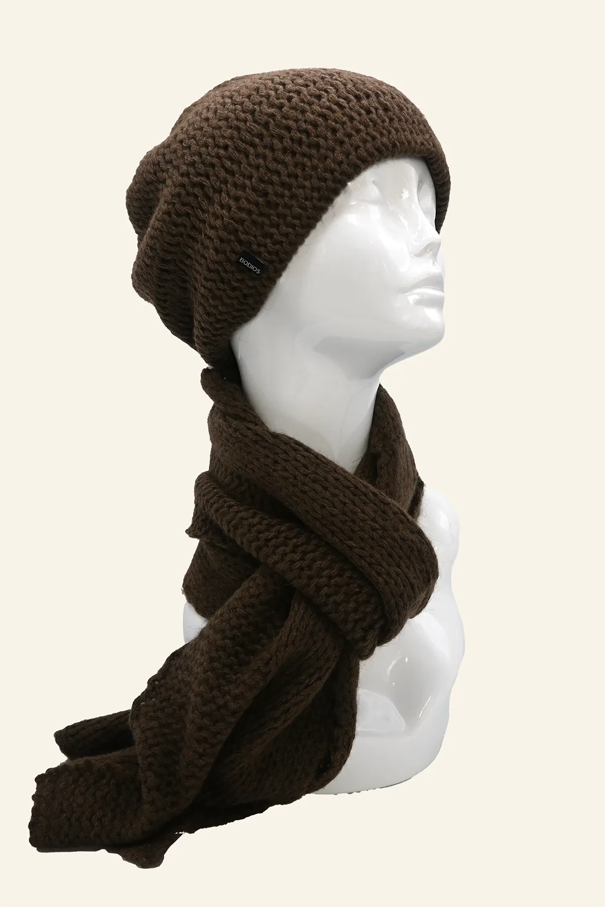 Loose Knit Double Layer Yak Down Scarf