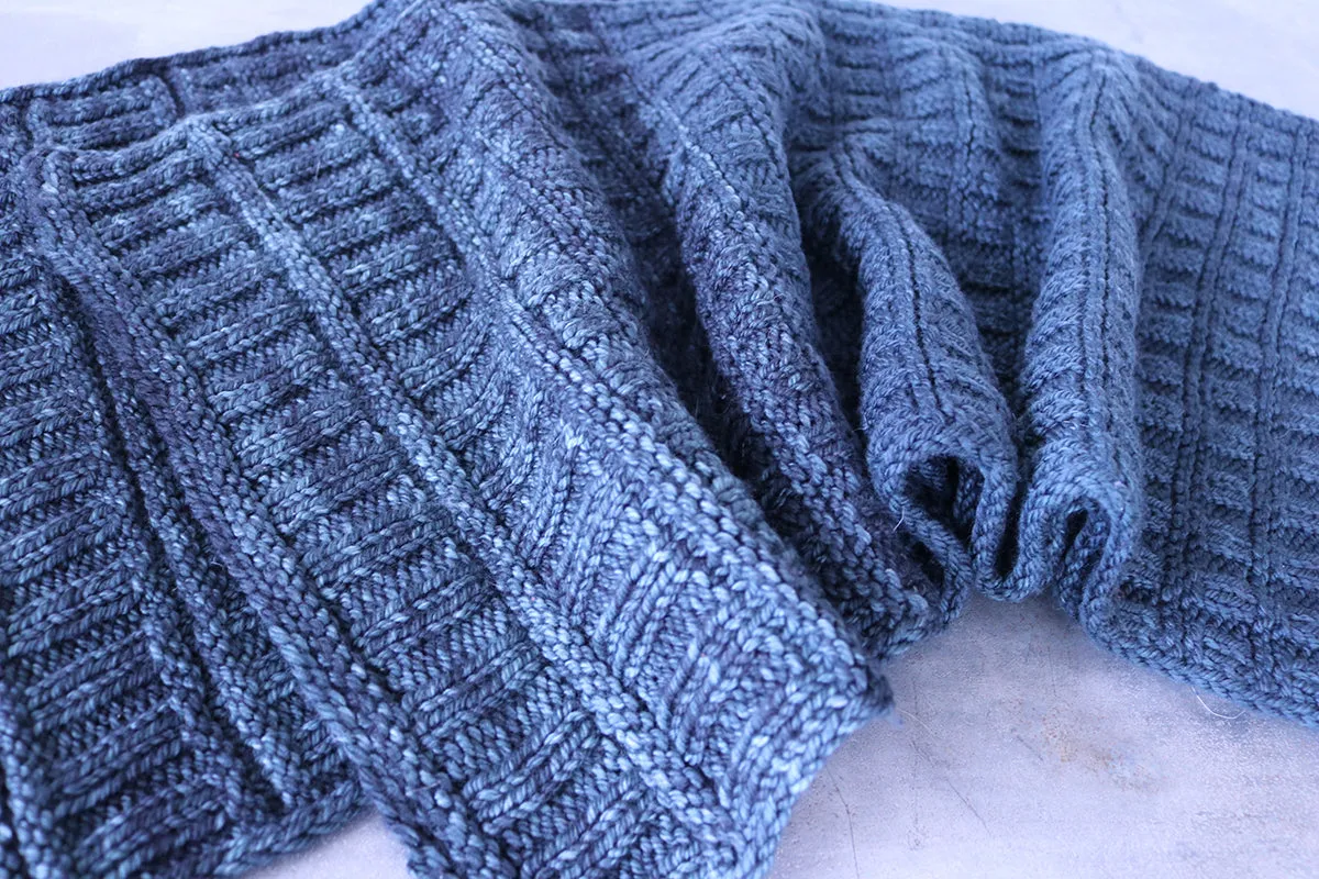 Madelinetosh Tosh Patterns - Texture Scarf - PDF Download