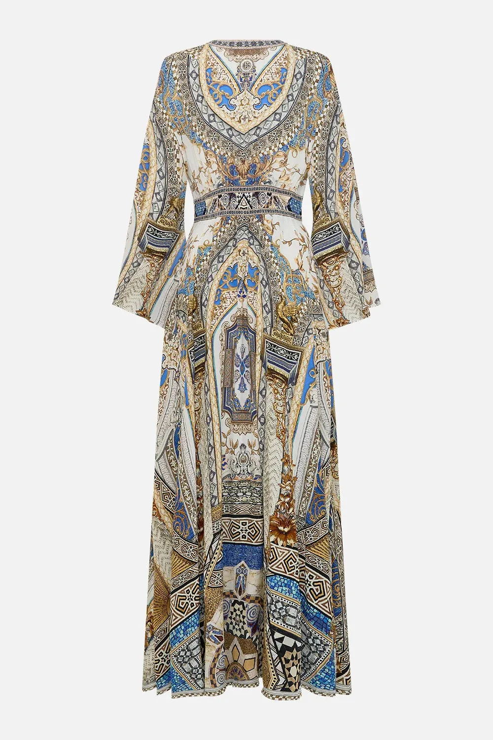 Make Me Your Mosaic Kimono Sleeve Maxi Dress