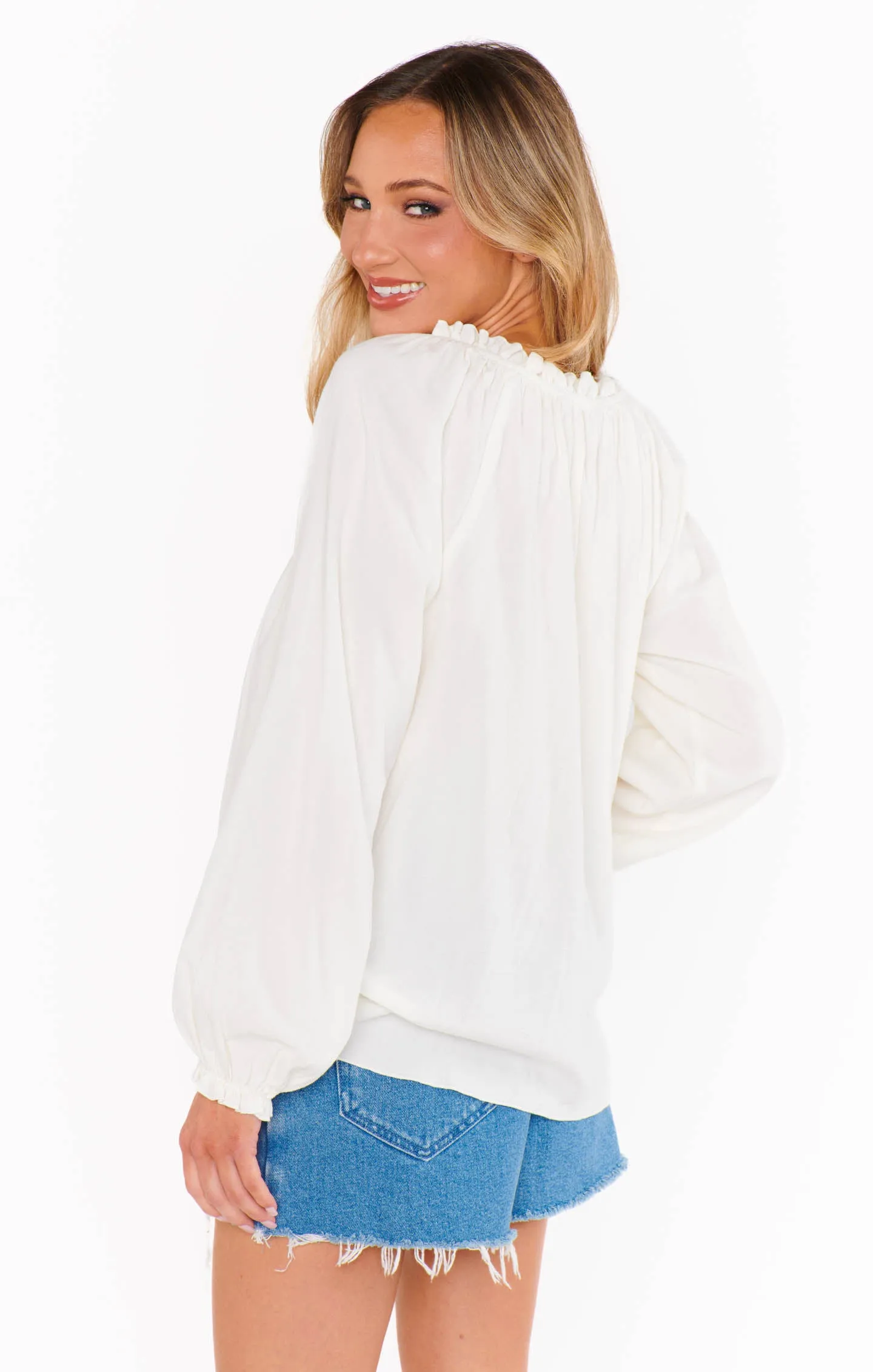 Margo Tunic ~ White Light Gauze