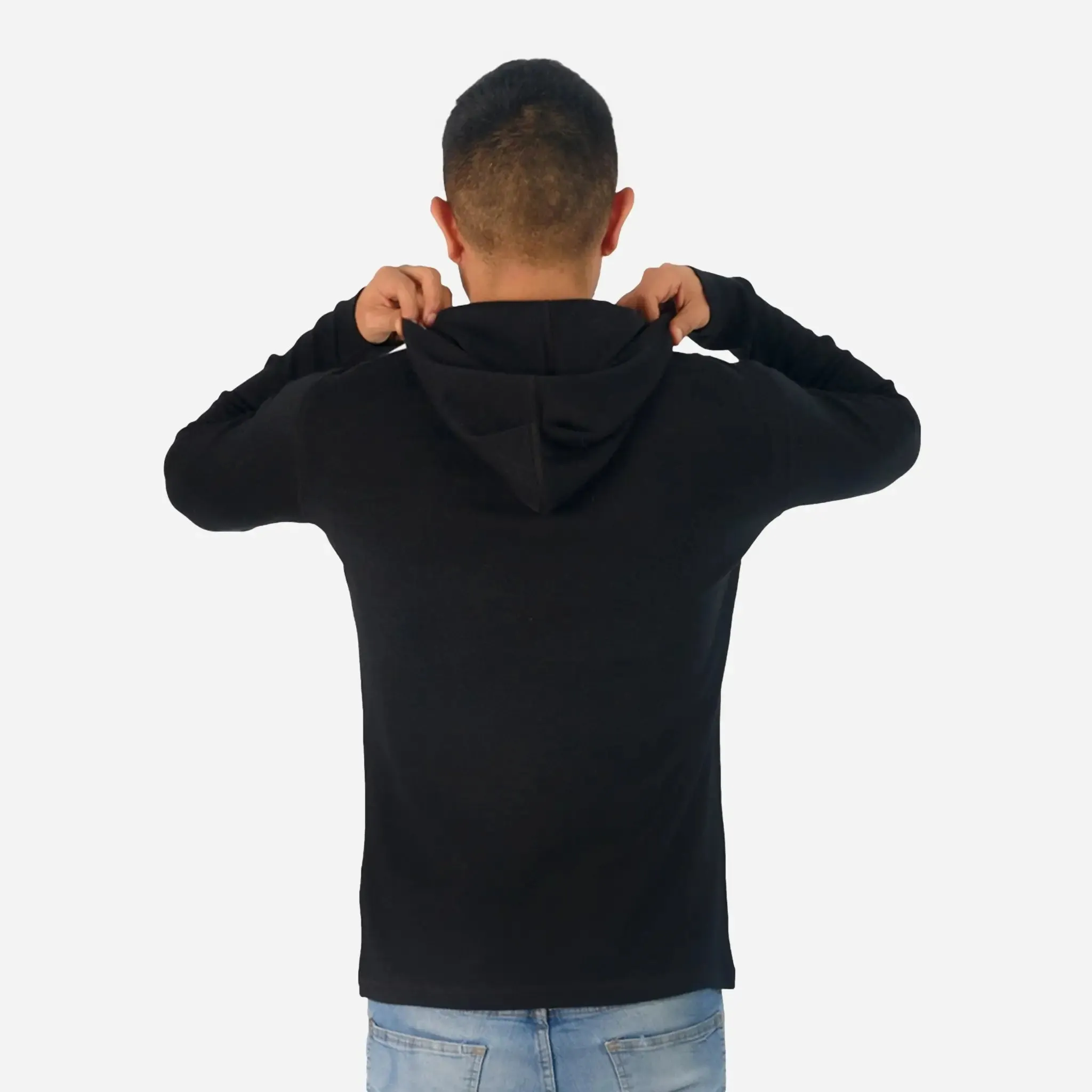 Men's Alpaca Wool Pullover Hoodie: 300 Lightweight