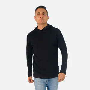 Men's Alpaca Wool Pullover Hoodie: 300 Lightweight