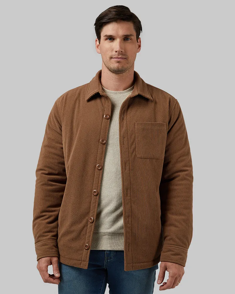 MEN'S CORDUROY SHERPA-LINED SHIRT JACKET