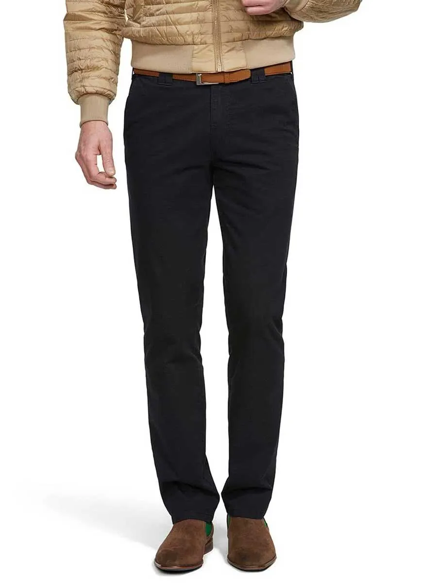 MEYER Oslo Trousers - 316 Luxury Cotton Chinos - Navy