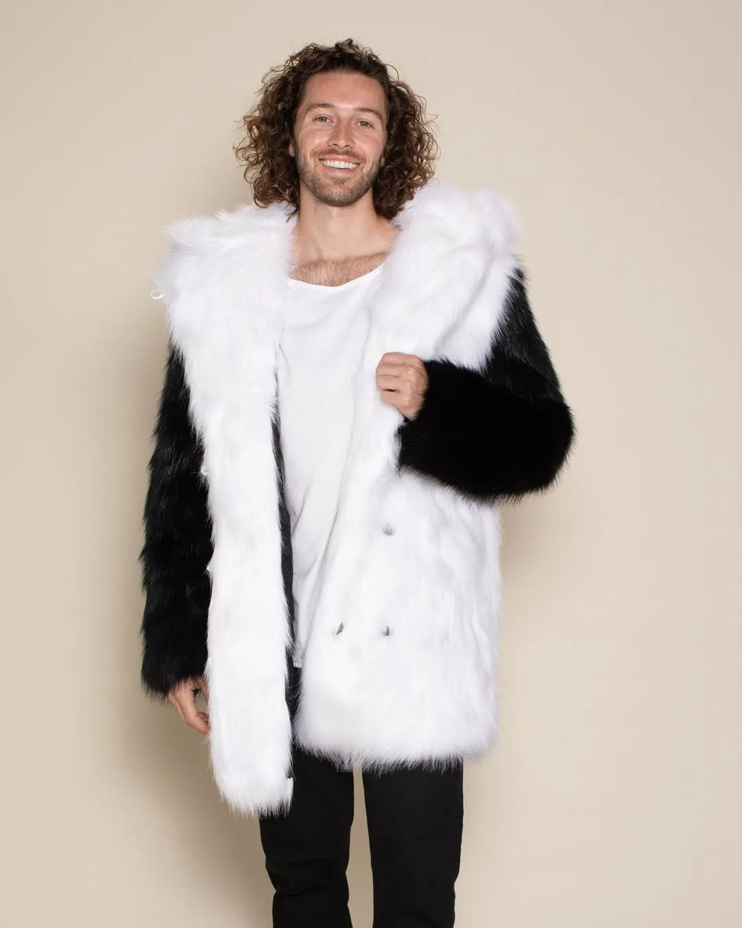 Panda Bear Classic Faux Fur Coat | Men's