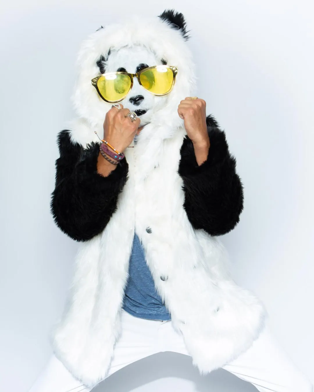 Panda Bear Classic Faux Fur Coat | Men's