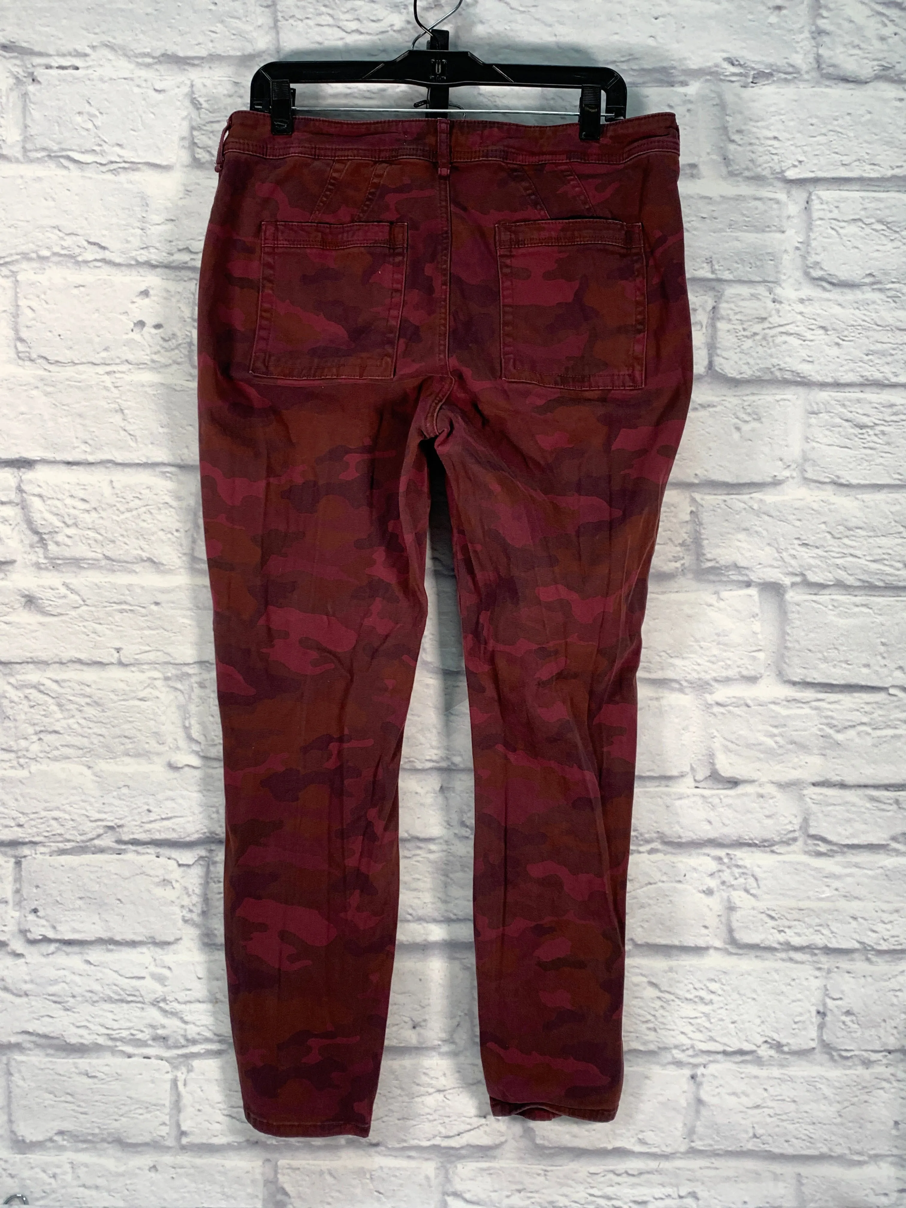 Pants Chinos & Khakis By Anthropologie In Maroon, Size: 12