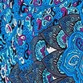 Peacock Print Wrap Maxi Dress