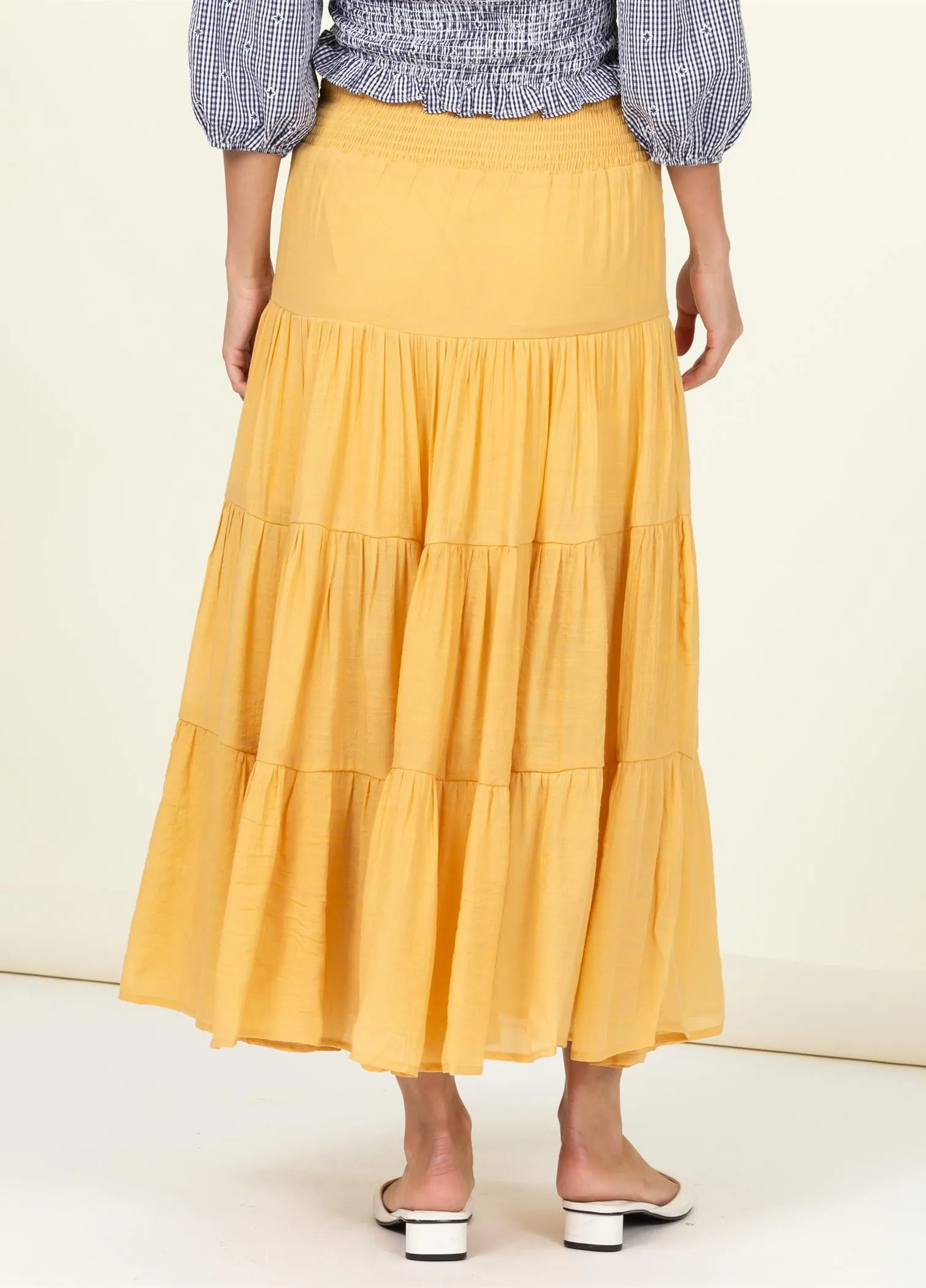 Perfect Beginnings Tiered Maxi Skirt