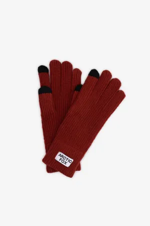 Recycled Knit Gloves | Deep Terracotta 24