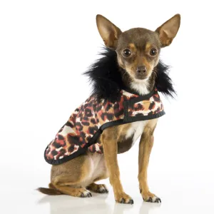 Red Leopard Posh Puppy Coat