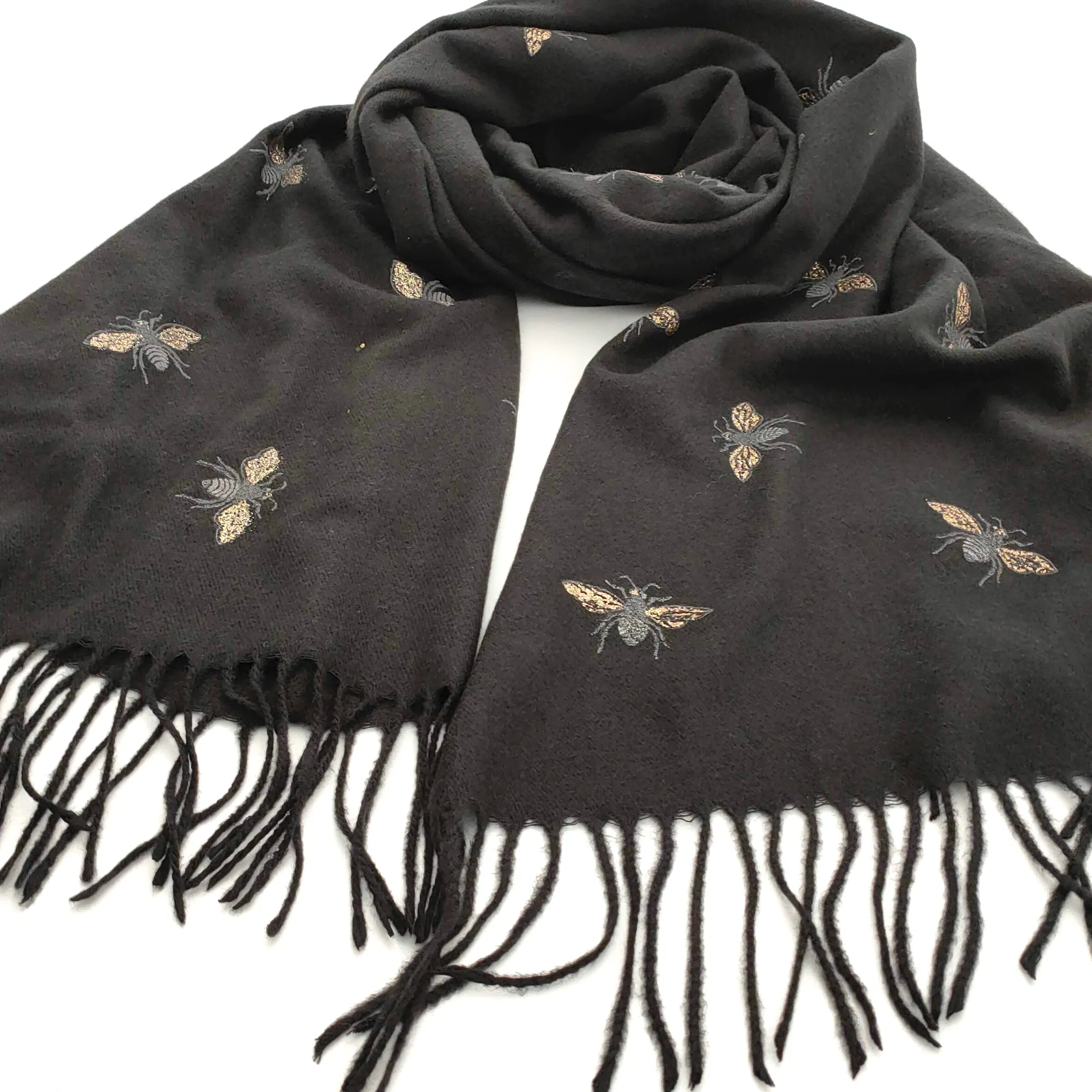 Remo - Glitter Bee Pashmina Style Scarf