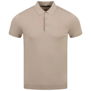 Ridge Rayon Silk Polo Safari Beige - SS23