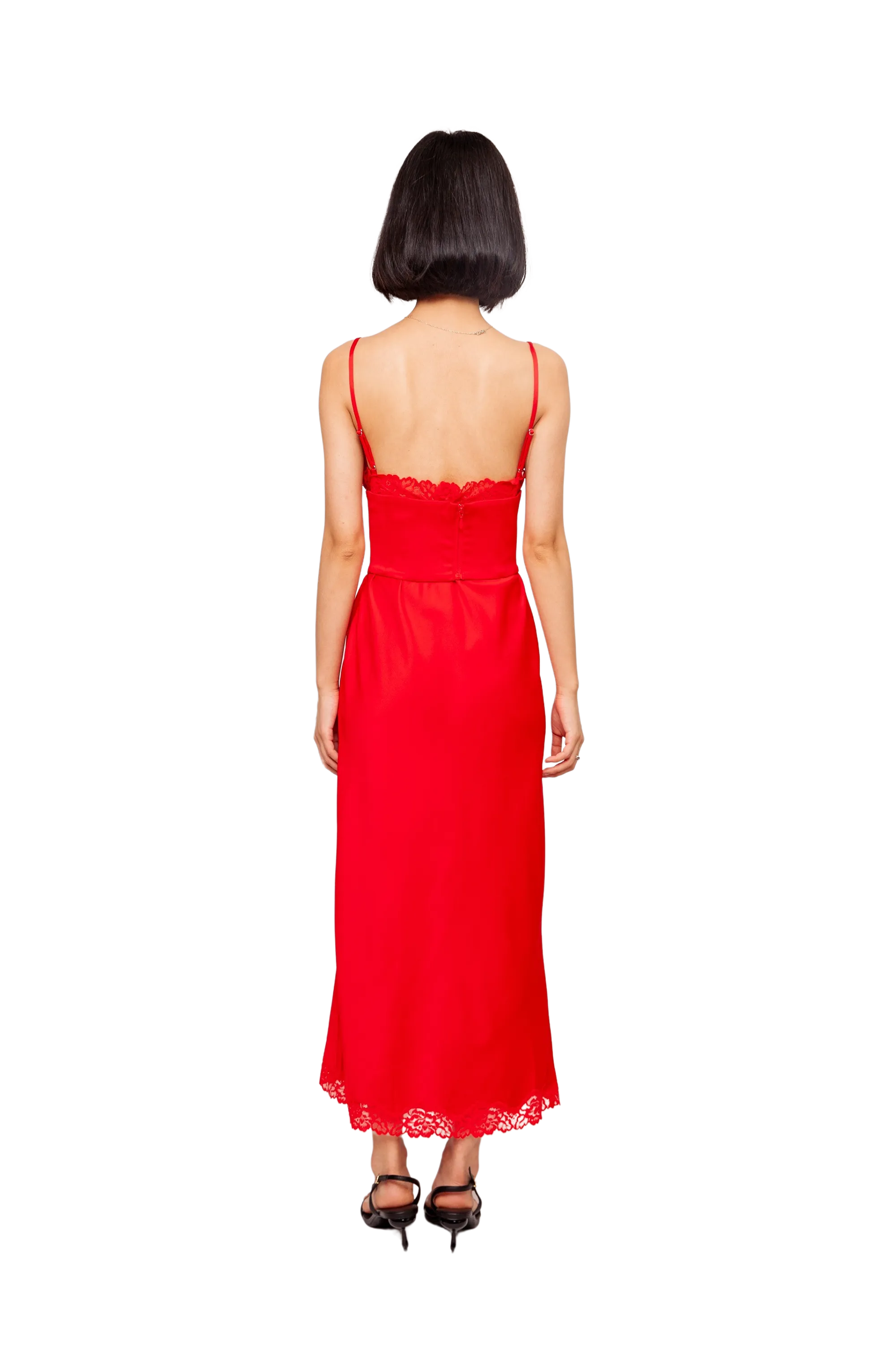 Salma Slip Dress Red