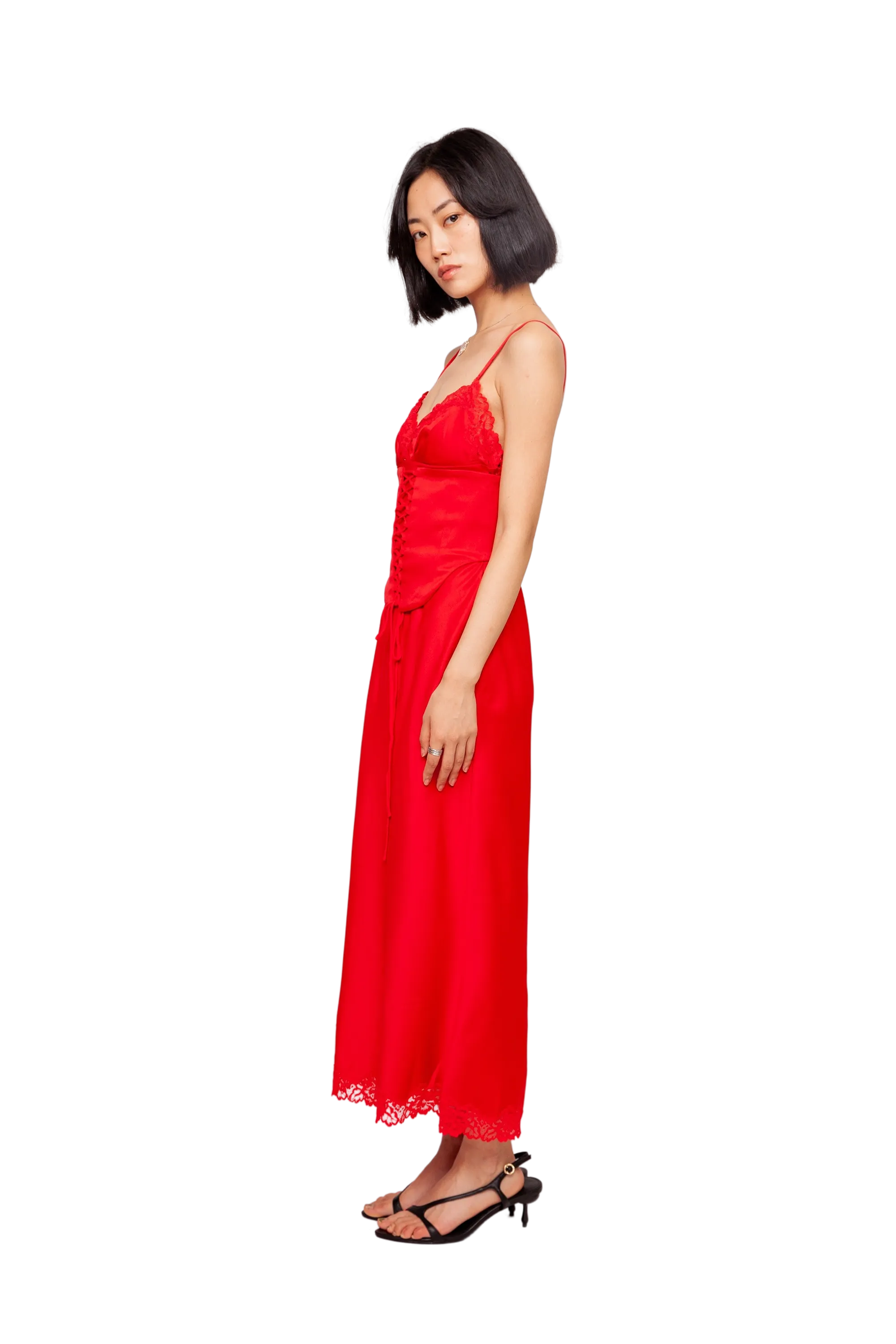 Salma Slip Dress Red