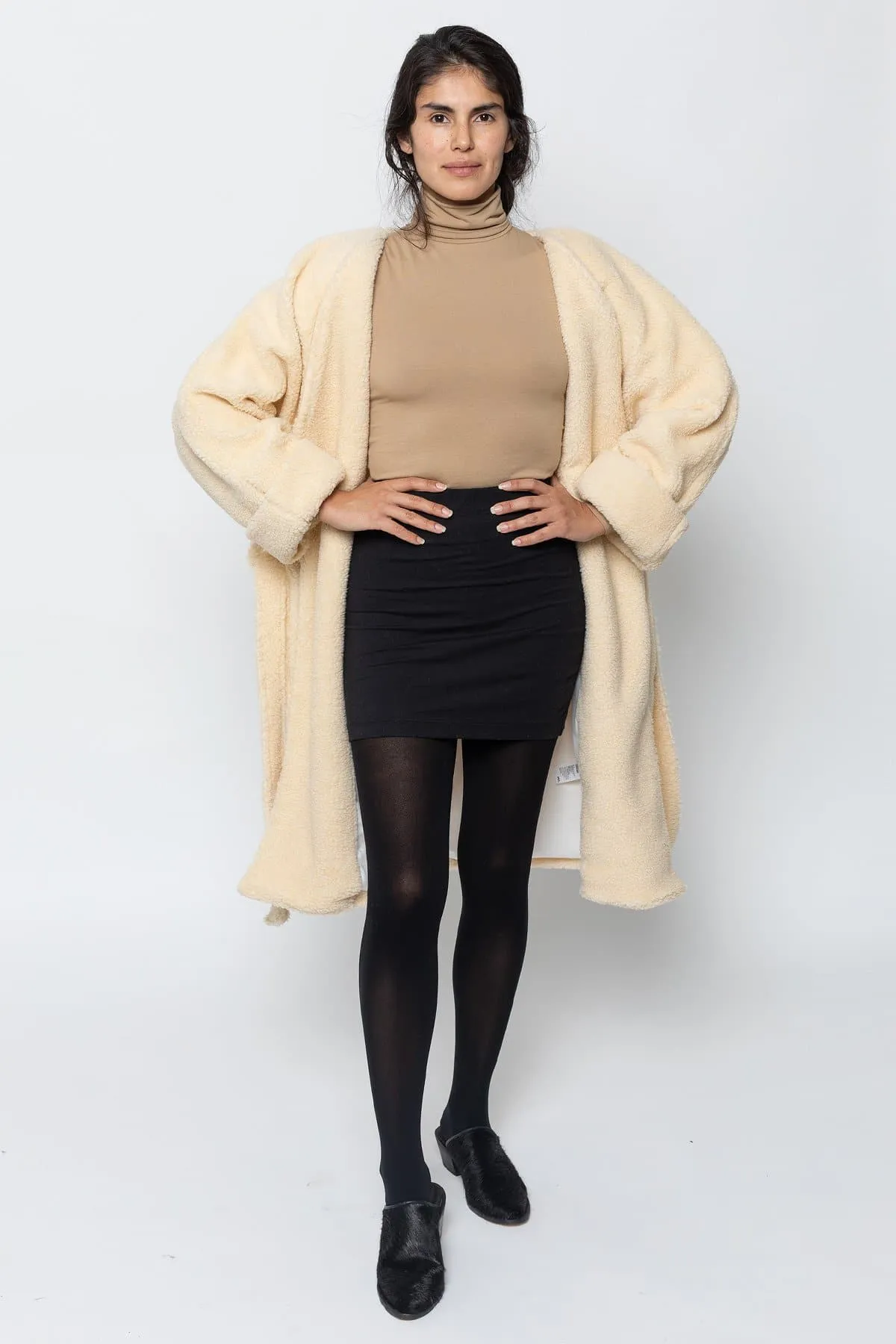 SHR312 - The Oversized Sherpa Wrap Coat