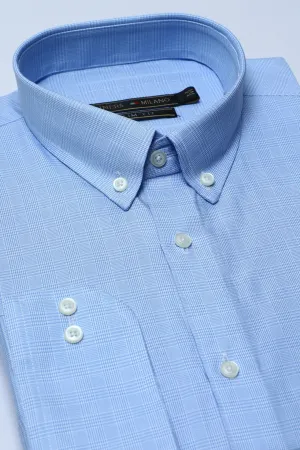 Sky Blue Texture Formal Milano Shirt