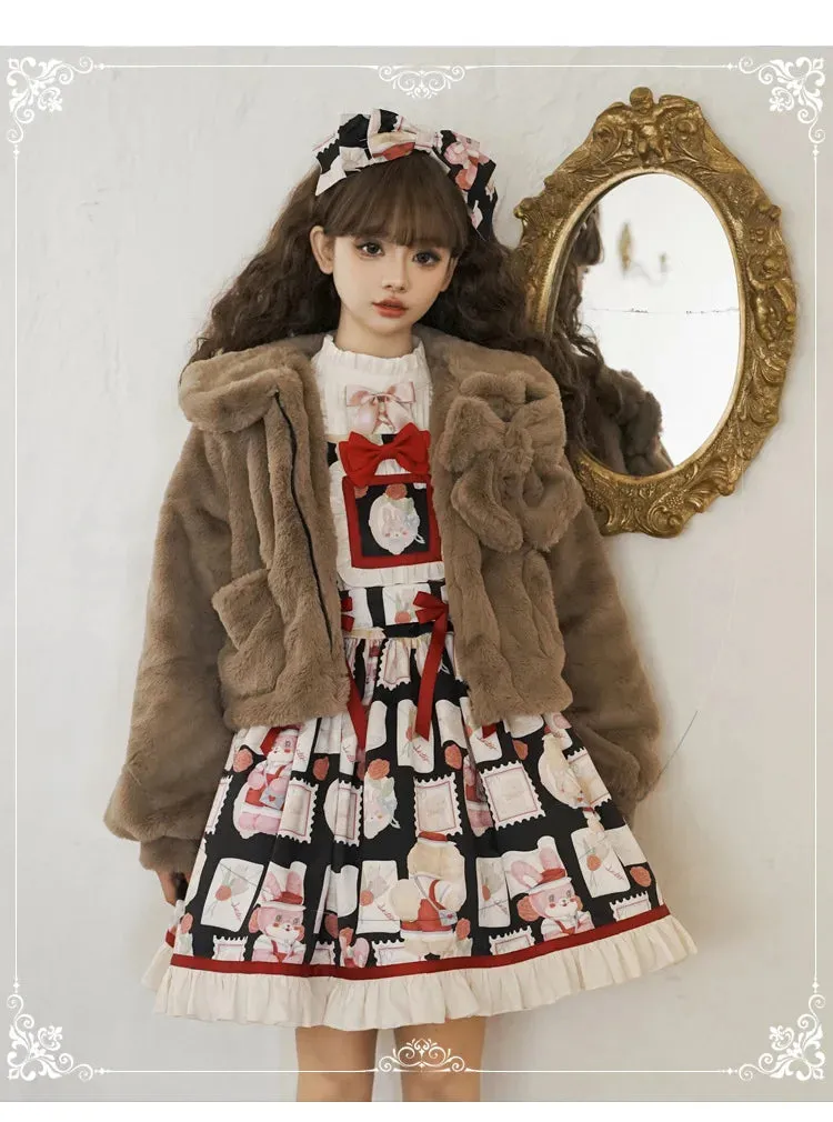 Sweet Plush Lolita Jacket Warm Winter Coat by Yomi