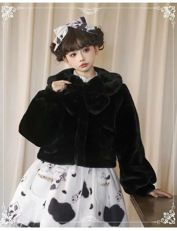 Sweet Plush Lolita Jacket Warm Winter Coat by Yomi