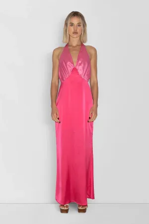 The Wolf Gang Oahu Slip Dress - Hot Pink